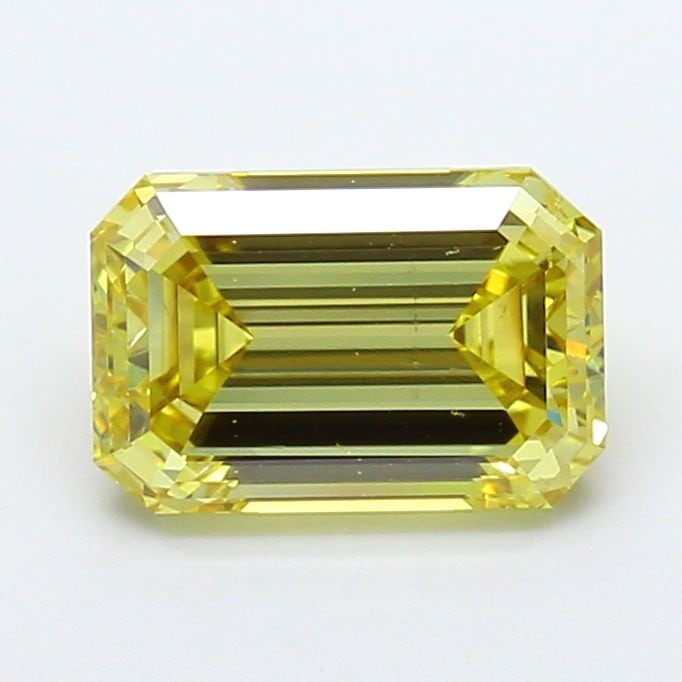 Loose Diamond - EMERALD 2.0ct Fancy Vivid Yellow VS1: Loose Diamond - EMERALD 2.0ct Fancy Vivid Yellow VS1 Source: This is a real non-mined Diamond that has been grown in a lab Shape: EMERALD Carats: 2.0 Color: Fancy Vivid Yellow Certification: NONE Vide