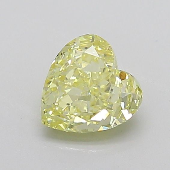 Loose Diamond - HEART 1.18ct Fancy Light Yellow VVS2: Loose Diamond - HEART 1.18ct Fancy Light Yellow VVS2 Source: This is a real non-mined Diamond that has been grown in a lab Shape: HEART Carats: 1.18 Color: Fancy Light Yellow Certification: IGI Video: