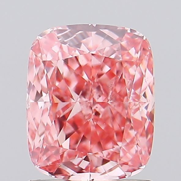 Loose Diamond - CUSHION MODIFIED 1.51ct Fancy Vivid Pink VS2: Loose Diamond - CUSHION MODIFIED 1.51ct Fancy Vivid Pink VS2 Source: This is a real non-mined Diamond that has been grown in a lab Shape: CUSHION MODIFIED Carats: 1.51 Color: Fancy Vivid Pink Certific