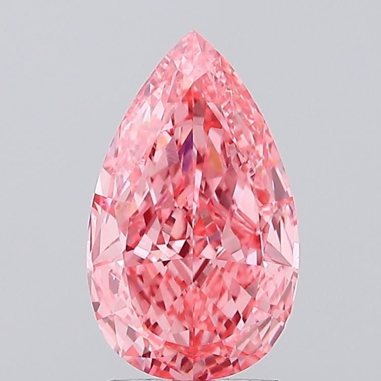 Loose Diamond - PEAR 2.71ct Fancy Vivid Pink VS1: Loose Diamond - PEAR 2.71ct Fancy Vivid Pink VS1 Source: This is a real non-mined Diamond that has been grown in a lab Shape: PEAR Carats: 2.71 Color: Fancy Vivid Pink Certification: IGI Video: