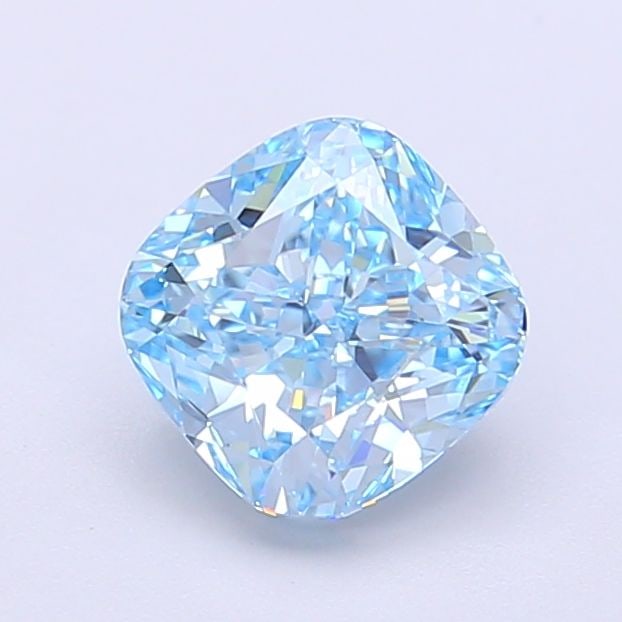 Loose Diamond - CUSHION MODIFIED 1.2ct Fancy Vivid Blue VS1: Loose Diamond - CUSHION MODIFIED 1.2ct Fancy Vivid Blue VS1 Source: This is a real non-mined Diamond that has been grown in a lab Shape: CUSHION MODIFIED Carats: 1.2 Color: Fancy Vivid Blue Certificat