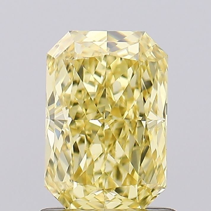 Loose Diamond - RADIANT 1.09ct Fancy Intense Yellow VS1: Loose Diamond - RADIANT 1.09ct Fancy Intense Yellow VS1 Source: This is a real non-mined Diamond that has been grown in a lab Shape: RADIANT Carats: 1.09 Color: Fancy Intense Yellow Certification: IGI