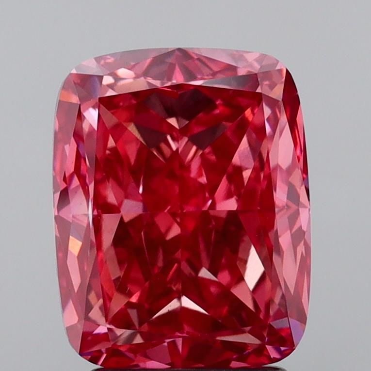 Loose Diamond - CUSHION BRILLIANT 3.66ct Fancy Vivid Pink VS1: Loose Diamond - CUSHION BRILLIANT 3.66ct Fancy Vivid Pink VS1 Source: This is a real non-mined Diamond that has been grown in a lab Shape: CUSHION BRILLIANT Carats: 3.66 Color: Fancy Vivid Pink Certif