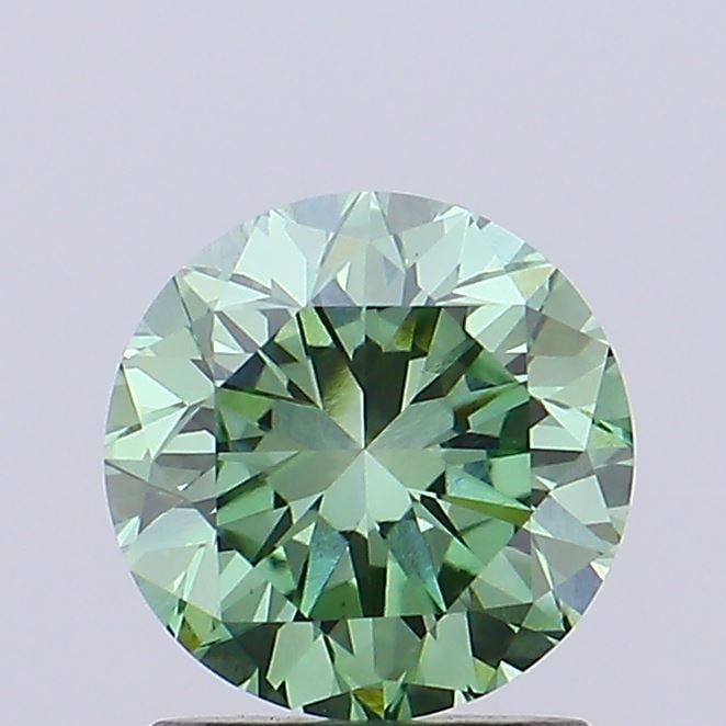Loose Diamond - ROUND 1.19ct Fancy Vivid Green VS1: Loose Diamond - ROUND 1.19ct Fancy Vivid Green VS1 Source: This is a real non-mined Diamond that has been grown in a lab Shape: ROUND Carats: 1.19 Color: Fancy Vivid Green Certification: IGI Video: