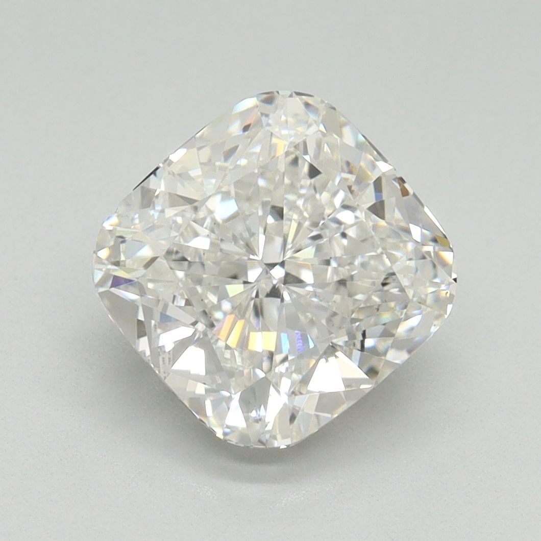 Loose Diamond - CUSHION BRILLIANT 3.02ct F VS2: Loose Diamond - CUSHION BRILLIANT 3.02ct F VS2 Source: This is a real non-mined Diamond that has been grown in a lab Shape: CUSHION BRILLIANT Carats: 3.02 Color: F Clarity: VS2 Certification: GSI Vide