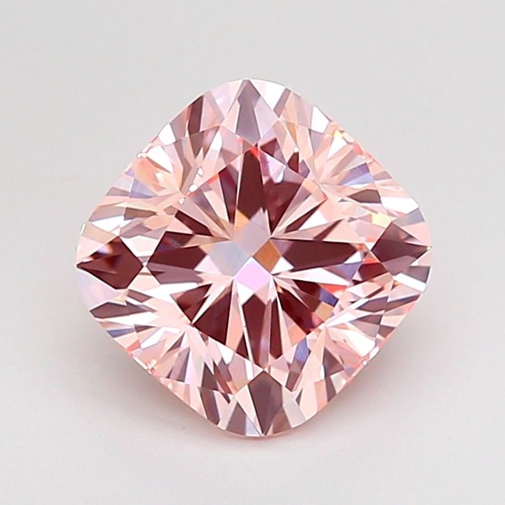 Loose Diamond - CUSHION MODIFIED 2.04ct Fancy Intense Pink VS1: Loose Diamond - CUSHION MODIFIED 2.04ct Fancy Intense Pink VS1 Source: This is a real non-mined Diamond that has been grown in a lab Shape: CUSHION MODIFIED Carats: 2.04 Color: Fancy Intense Pink Cert