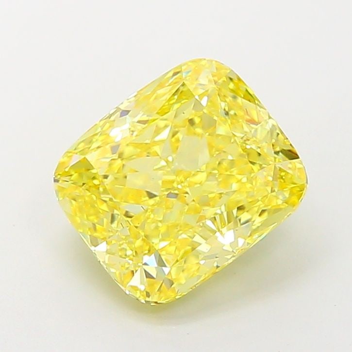 Loose Diamond - CUSHION MODIFIED 4.01ct Fancy Vivid Yellow VS2: Loose Diamond - CUSHION MODIFIED 4.01ct Fancy Vivid Yellow VS2 Source: This is a real non-mined Diamond that has been grown in a lab Shape: CUSHION MODIFIED Carats: 4.01 Color: Fancy Vivid Yellow Cert