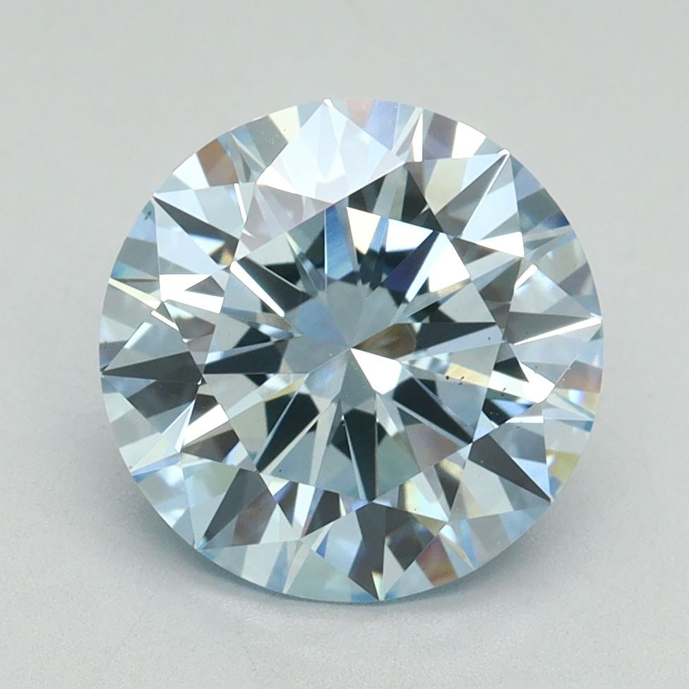 Ideal Loose Diamond - ROUND 3.1ct Fancy Intense Blue VS2: Ideal Loose Diamond - ROUND 3.1ct Fancy Intense Blue VS2 Source: This is a real non-mined Diamond that has been grown in a lab Shape: ROUND Carats: 3.1 Color: Fancy Intense Blue Certification: IGI Vid