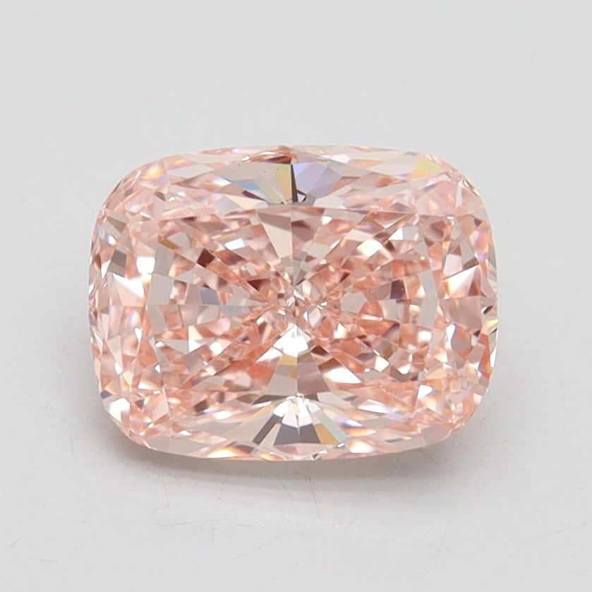 Loose Diamond - CUSHION BRILLIANT 1.58ct Fancy Intense Brownish Pink VS1: Loose Diamond - CUSHION BRILLIANT 1.58ct Fancy Intense Brownish Pink VS1 Source: This is a real non-mined Diamond that has been grown in a lab Shape: CUSHION BRILLIANT Carats: 1.58 Color: Fancy Intens