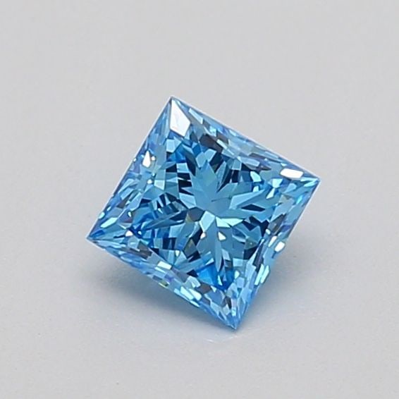 Loose Diamond - PRINCESS 0.42ct Fancy Vivid Blue VVS2: Loose Diamond - PRINCESS 0.42ct Fancy Vivid Blue VVS2 Source: This is a real non-mined Diamond that has been grown in a lab Shape: PRINCESS Carats: 0.42 Color: Fancy Vivid Blue Certification: IGI Vide