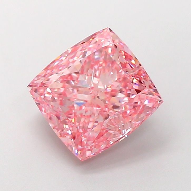 Loose Diamond - CUSHION MODIFIED 5.02ct Fancy Vivid Pink VS1: Loose Diamond - CUSHION MODIFIED 5.02ct Fancy Vivid Pink VS1 Source: This is a real non-mined Diamond that has been grown in a lab Shape: CUSHION MODIFIED Carats: 5.02 Color: Fancy Vivid Pink Certific