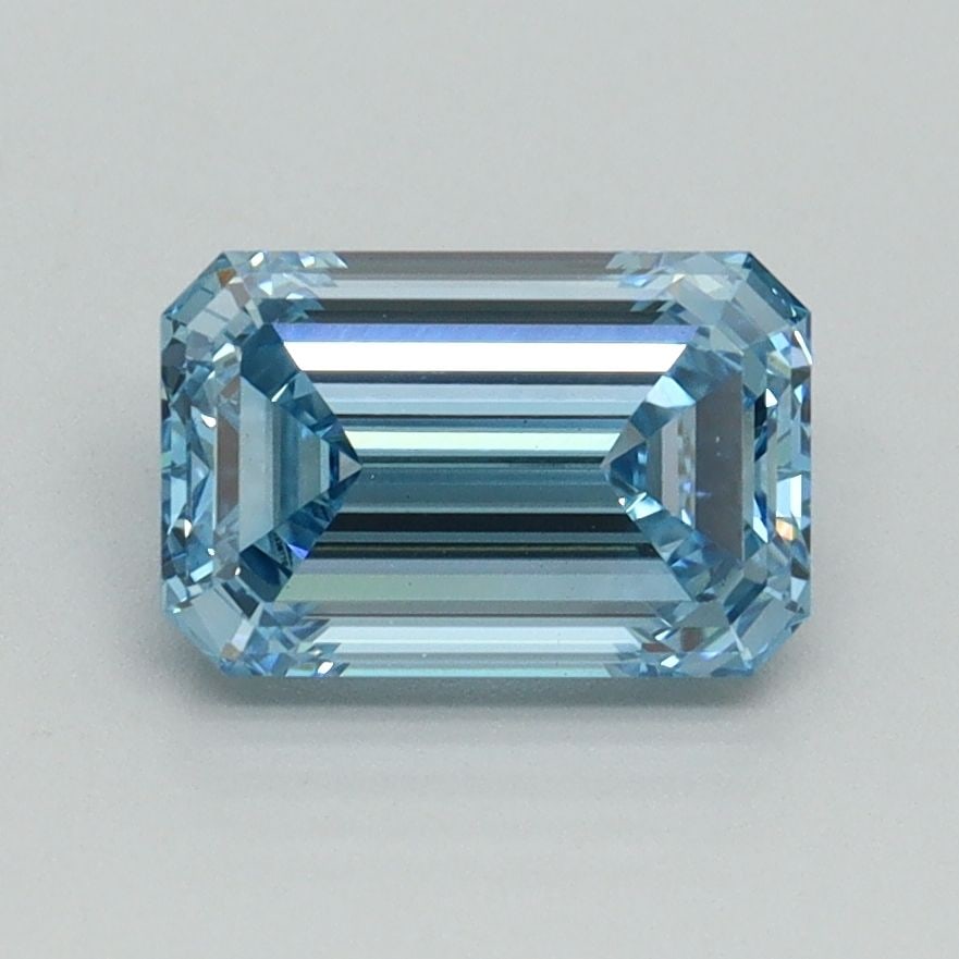 Loose Diamond - EMERALD 1.51ct Fancy Intense Blue VS1: Loose Diamond - EMERALD 1.51ct Fancy Intense Blue VS1 Source: This is a real non-mined Diamond that has been grown in a lab Shape: EMERALD Carats: 1.51 Color: Fancy Intense Blue Certification: IGI Vid