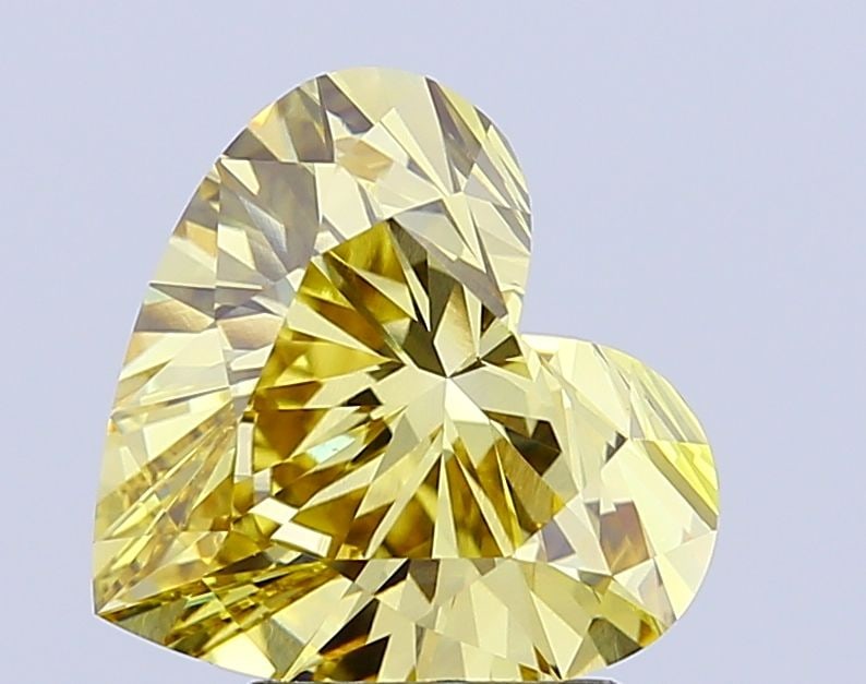 Loose Diamond - HEART 3.01ct Fancy Intense Yellow VS1: Loose Diamond - HEART 3.01ct Fancy Intense Yellow VS1 Source: This is a real non-mined Diamond that has been grown in a lab Shape: HEART Carats: 3.01 Color: Fancy Intense Yellow Certification: IGI Vid