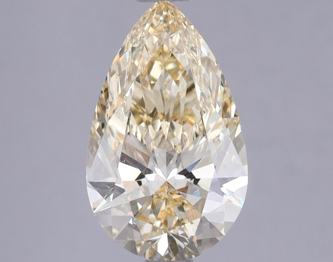 Loose Diamond - PEAR 1.88ct Fancy Intense Yellow VS1: Loose Diamond - PEAR 1.88ct Fancy Intense Yellow VS1 Source: This is a real non-mined Diamond that has been grown in a lab Shape: PEAR Carats: 1.88 Color: Fancy Intense Yellow Certification: IGI Video