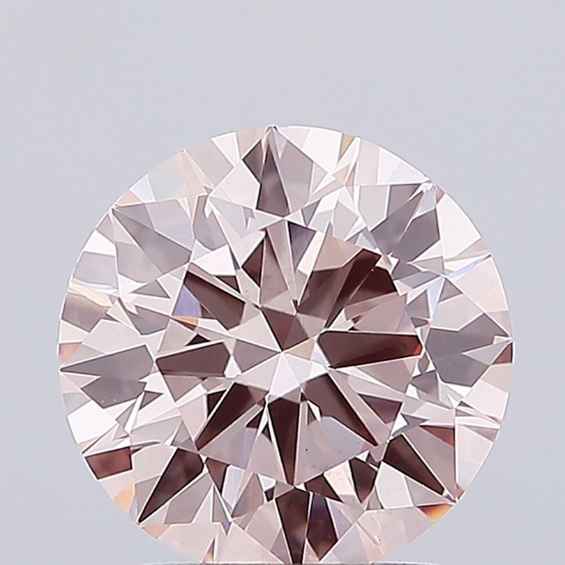 Loose Diamond - ROUND 2.49ct Fancy Brownish Pink VS1: Loose Diamond - ROUND 2.49ct Fancy Brownish Pink VS1 Source: This is a real non-mined Diamond that has been grown in a lab Shape: ROUND Carats: 2.49 Color: Fancy Brownish Pink Certification: IGI Video