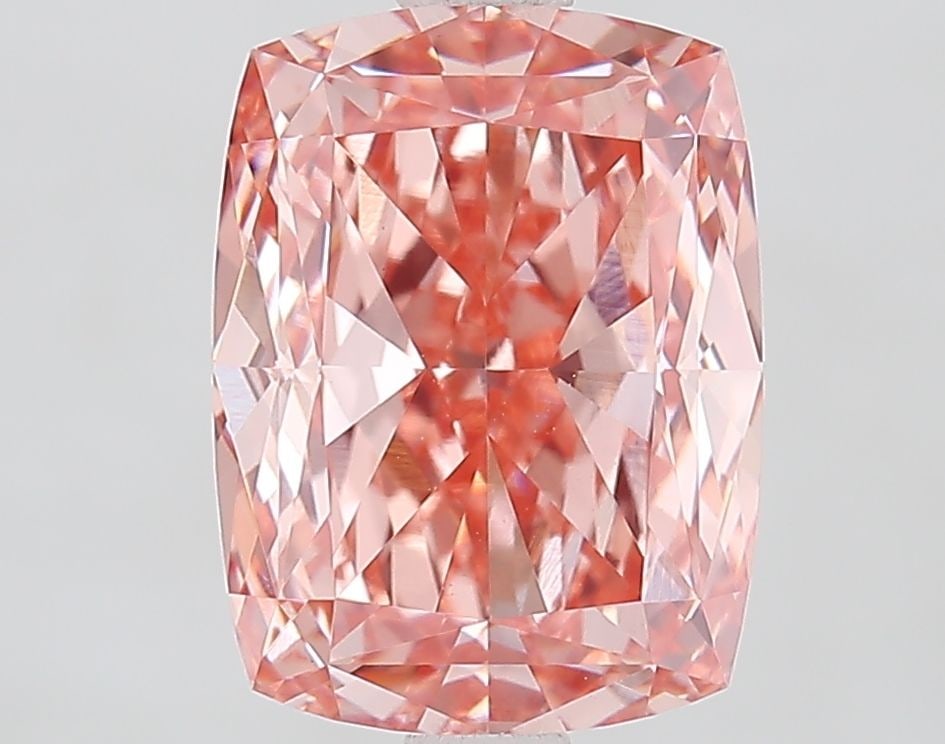 Loose Diamond - CUSHION MODIFIED 3.08ct Fancy Intense Pink VVS2: Loose Diamond - CUSHION MODIFIED 3.08ct Fancy Intense Pink VVS2 Source: This is a real non-mined Diamond that has been grown in a lab Shape: CUSHION MODIFIED Carats: 3.08 Color: Fancy Intense Pink Cer