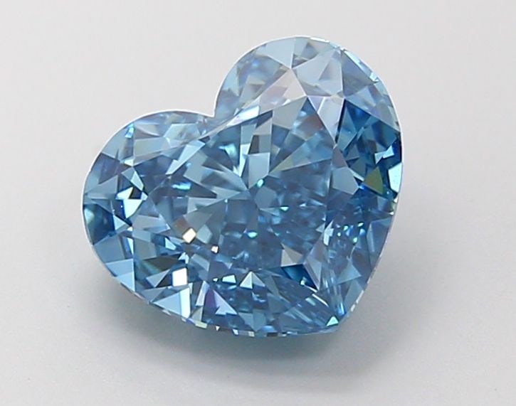 Loose Diamond - HEART 2.18ct Fancy Vivid Blue VVS2: Loose Diamond - HEART 2.18ct Fancy Vivid Blue VVS2 Source: This is a real non-mined Diamond that has been grown in a lab Shape: HEART Carats: 2.18 Color: Fancy Vivid Blue Certification: IGI Video:
