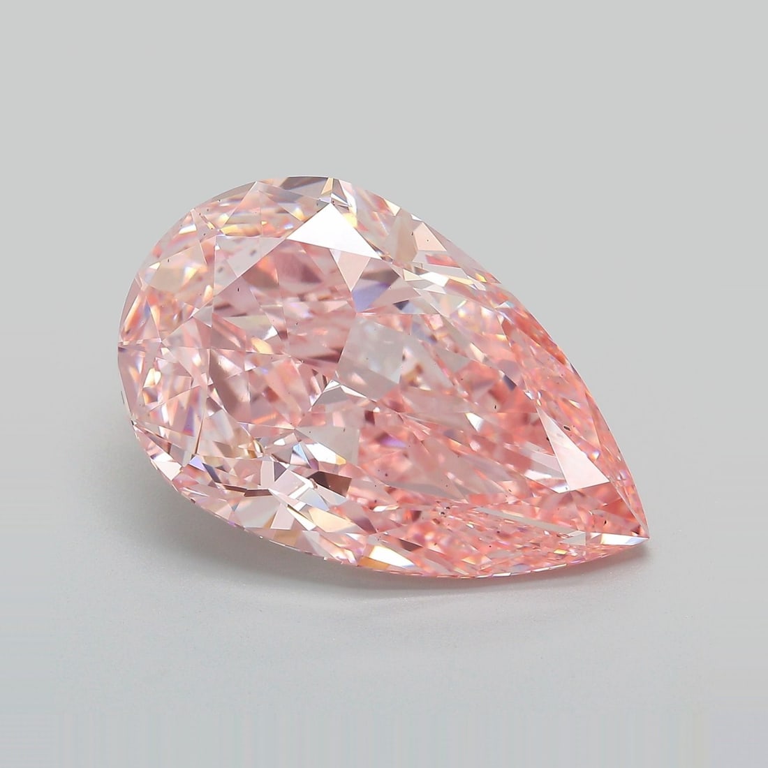 Loose Diamond - PEAR 13.5ct Fancy Vivid Pink VS2 (1 of 1)