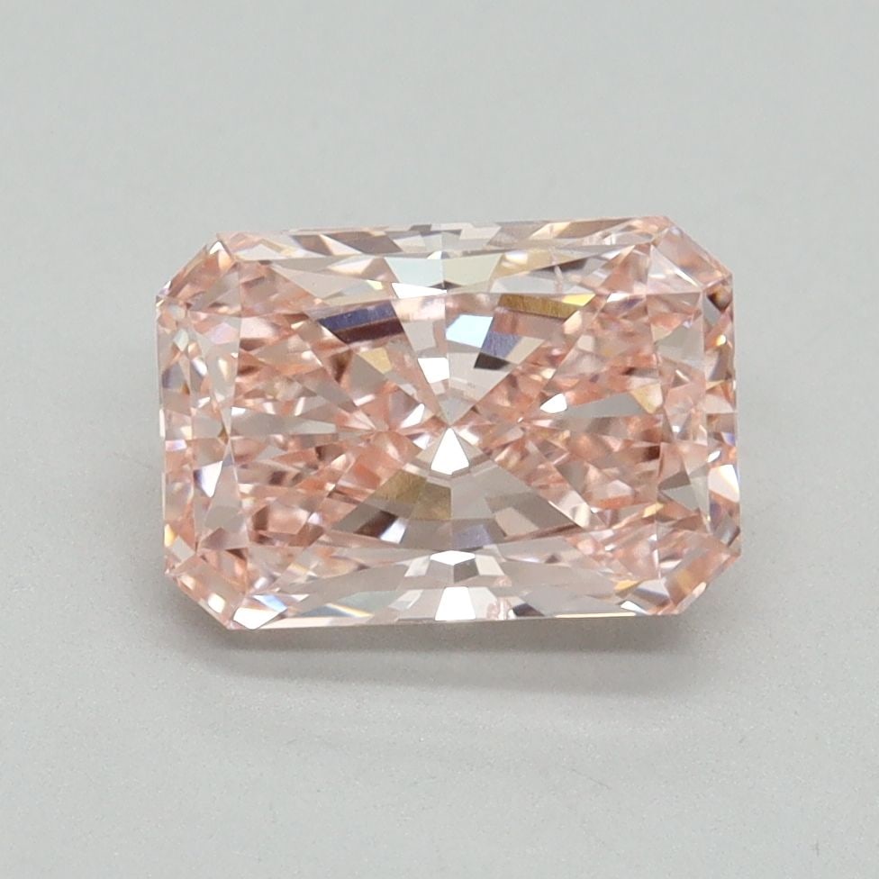 Loose Diamond - RADIANT 1.76ct Fancy Vivid Pink SI1: Loose Diamond - RADIANT 1.76ct Fancy Vivid Pink SI1 Source: This is a real non-mined Diamond that has been grown in a lab Shape: RADIANT Carats: 1.76 Color: Fancy Vivid Pink Certification: IGI Video:
