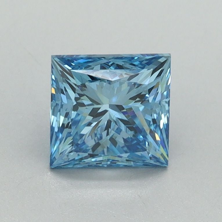Loose Diamond - PRINCESS 1.14ct Fancy Vivid Blue VS1: Loose Diamond - PRINCESS 1.14ct Fancy Vivid Blue VS1 Source: This is a real non-mined Diamond that has been grown in a lab Shape: PRINCESS Carats: 1.14 Color: Fancy Vivid Blue Certification: IGI Video