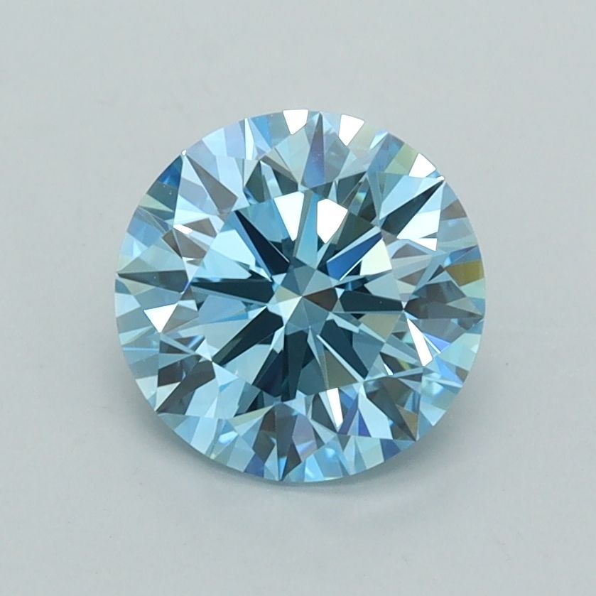 Ideal Loose Diamond - ROUND 1.41ct Fancy Vivid Blue VVS2: Ideal Loose Diamond - ROUND 1.41ct Fancy Vivid Blue VVS2 Source: This is a real non-mined Diamond that has been grown in a lab Shape: ROUND Carats: 1.41 Color: Fancy Vivid Blue Certification: IGI Vide