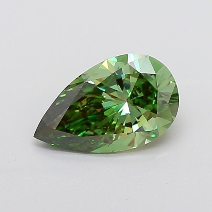 Loose Diamond - PEAR 1.92ct Fancy Vivid Green VS1: Loose Diamond - PEAR 1.92ct Fancy Vivid Green VS1 Source: This is a real non-mined Diamond that has been grown in a lab Shape: PEAR Carats: 1.92 Color: Fancy Vivid Green Certification: IGI Video: