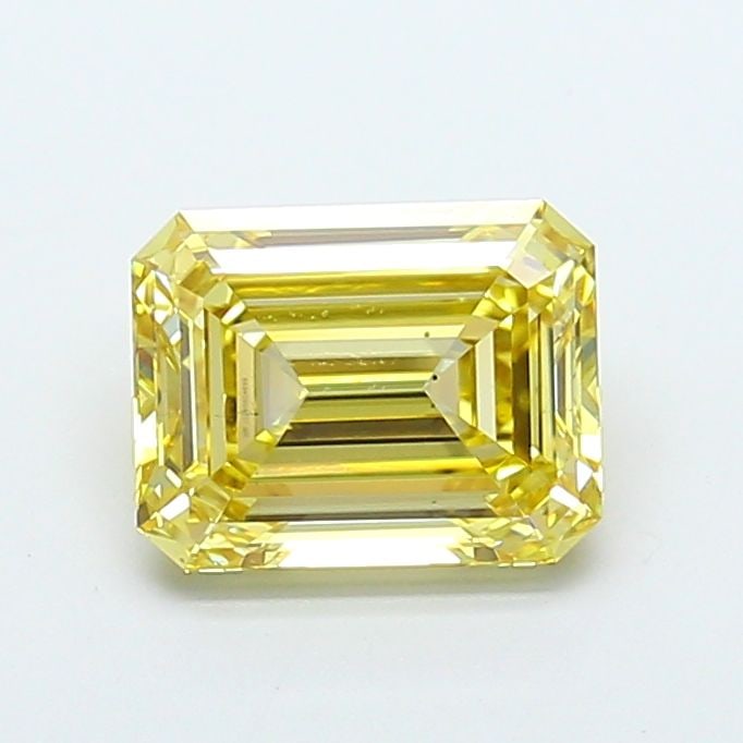 Loose Diamond - EMERALD 3.01ct Fancy Yellow VS2: Loose Diamond - EMERALD 3.01ct Fancy Yellow VS2 Source: This is a real non-mined Diamond that has been grown in a lab Shape: EMERALD Carats: 3.01 Color: Fancy Yellow Certification: IGI Video: