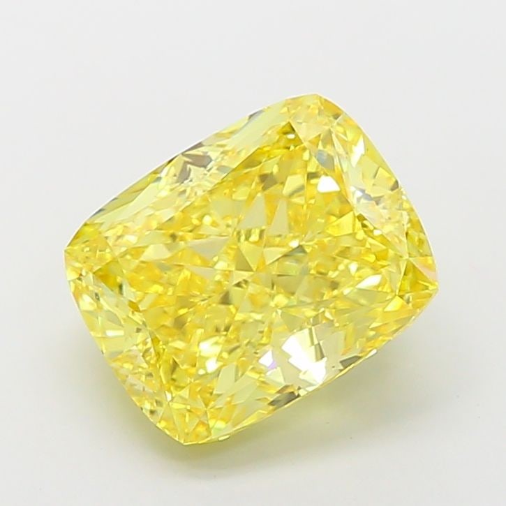 Loose Diamond - CUSHION MODIFIED 7.04ct Fancy Vivid Yellow VS1: Loose Diamond - CUSHION MODIFIED 7.04ct Fancy Vivid Yellow VS1 Source: This is a real non-mined Diamond that has been grown in a lab Shape: CUSHION MODIFIED Carats: 7.04 Color: Fancy Vivid Yellow Cert