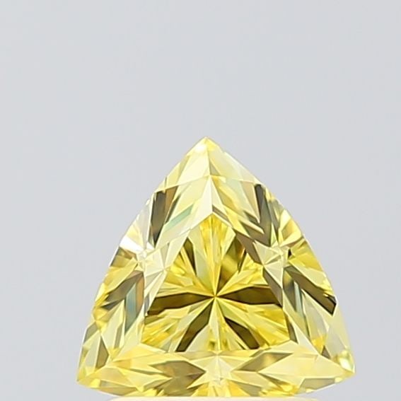 Loose Diamond - TRIANGULAR 1.05ct Fancy Vivid Yellow VVS2: Loose Diamond - TRIANGULAR 1.05ct Fancy Vivid Yellow VVS2 Source: This is a real non-mined Diamond that has been grown in a lab Shape: TRIANGULAR Carats: 1.05 Color: Fancy Vivid Yellow Certification: