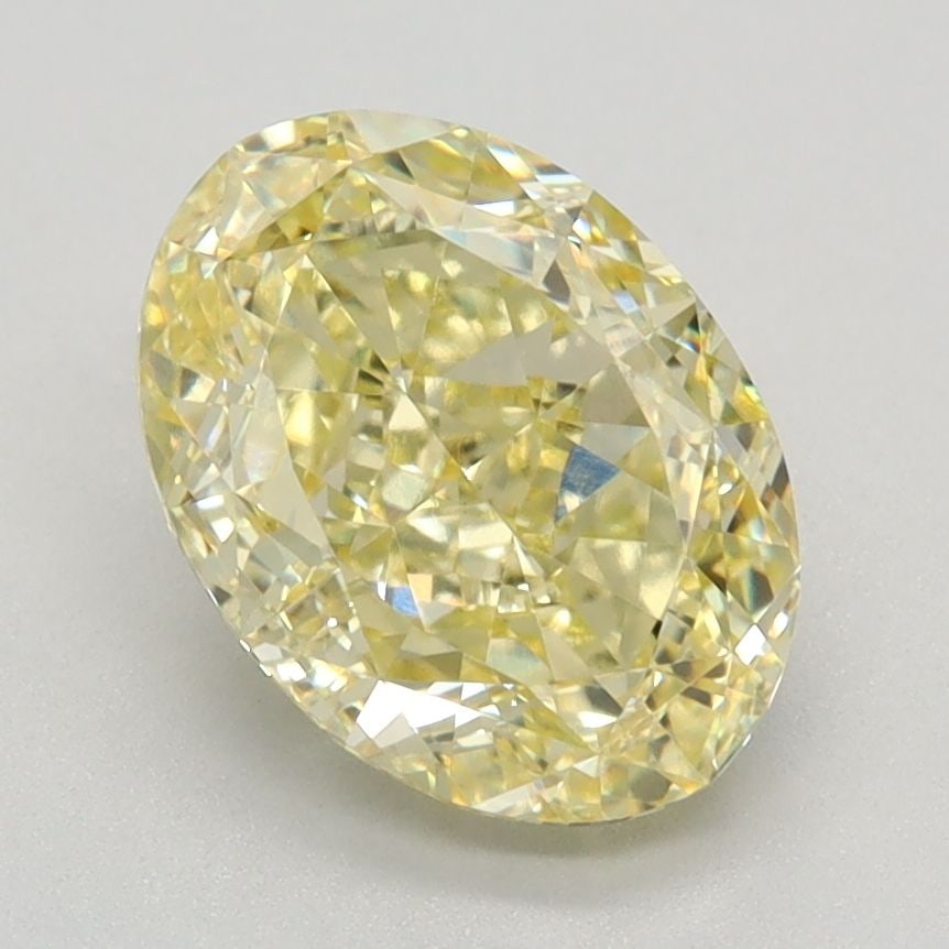 Loose Diamond - OVAL 2.18ct Fancy Intense Yellow VVS2: Loose Diamond - OVAL 2.18ct Fancy Intense Yellow VVS2 Source: This is a real non-mined Diamond that has been grown in a lab Shape: OVAL Carats: 2.18 Color: Fancy Intense Yellow Certification: IGI Vide