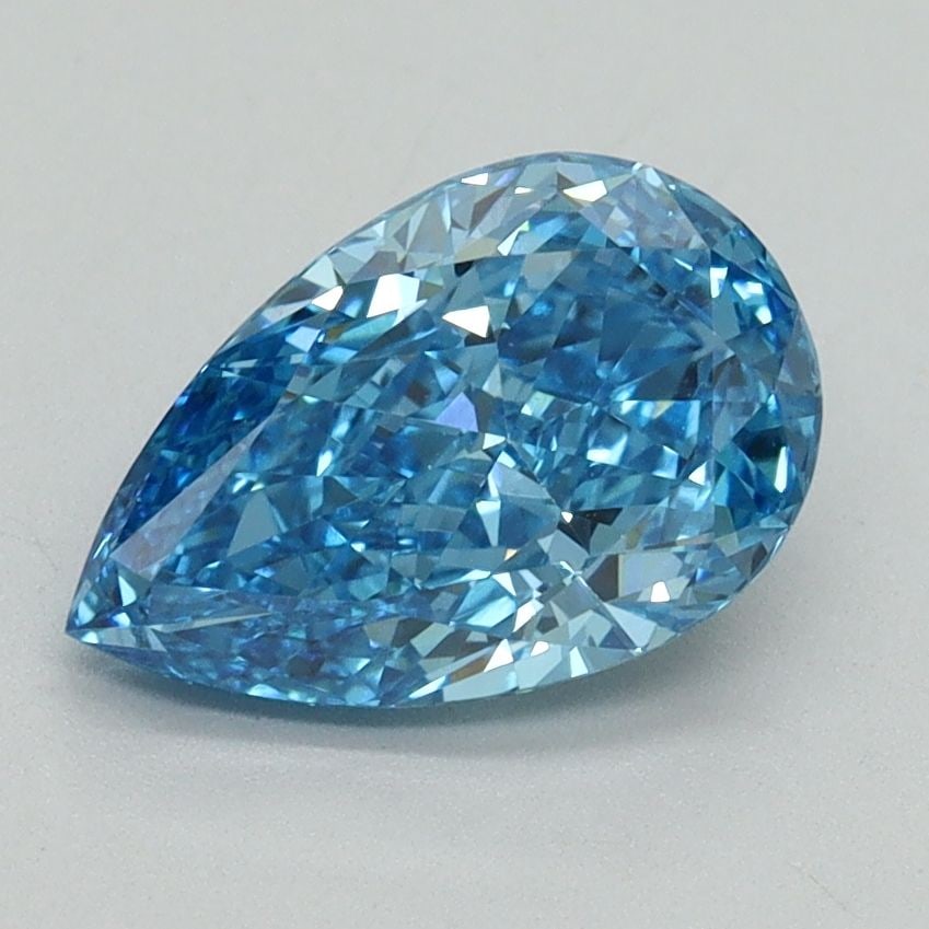 Loose Diamond - PEAR 1.6ct Fancy Vivid Blue VVS2: Loose Diamond - PEAR 1.6ct Fancy Vivid Blue VVS2 Source: This is a real non-mined Diamond that has been grown in a lab Shape: PEAR Carats: 1.6 Color: Fancy Vivid Blue Certification: IGI Video: