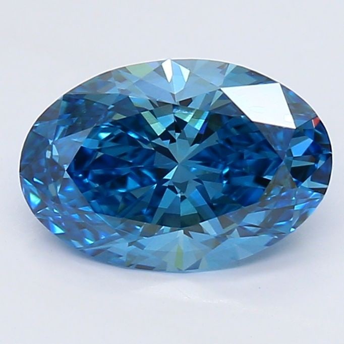 Loose Diamond - OVAL 1.08ct Fancy Vivid Blue VS2: Loose Diamond - OVAL 1.08ct Fancy Vivid Blue VS2 Source: This is a real non-mined Diamond that has been grown in a lab Shape: OVAL Carats: 1.08 Color: Fancy Vivid Blue Certification: IGI Video: