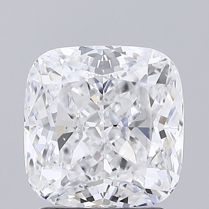 Loose Diamond - CUSHION MODIFIED 2.02ct D VS2: Loose Diamond - CUSHION MODIFIED 2.02ct D VS2 Source: This is a real non-mined Diamond that has been grown in a lab Shape: CUSHION MODIFIED Carats: 2.02 Color: D Clarity: VS2 Certification: IGI Video: