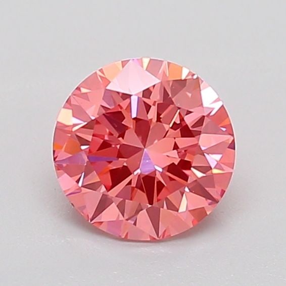 Loose Diamond - ROUND 0.78ct Fancy Vivid Pink VS2: Loose Diamond - ROUND 0.78ct Fancy Vivid Pink VS2 Source: This is a real non-mined Diamond that has been grown in a lab Shape: ROUND Carats: 0.78 Color: Fancy Vivid Pink Certification: IGI Additional