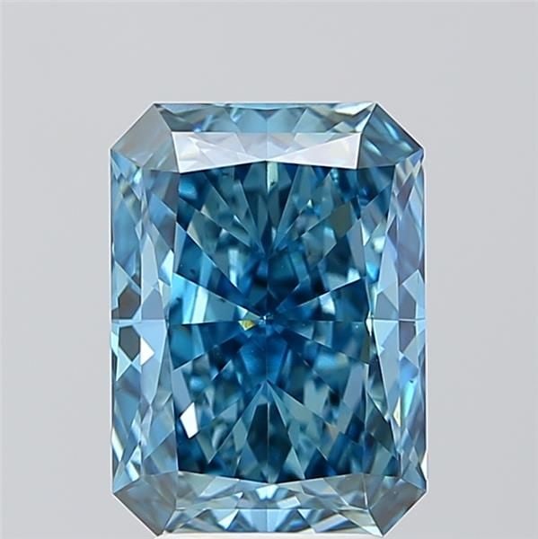 Loose Diamond - RADIANT 3.05ct Fancy Vivid Blue VS1: Loose Diamond - RADIANT 3.05ct Fancy Vivid Blue VS1 Source: This is a real non-mined Diamond that has been grown in a lab Shape: RADIANT Carats: 3.05 Color: Fancy Vivid Blue Certification: IGI Video: