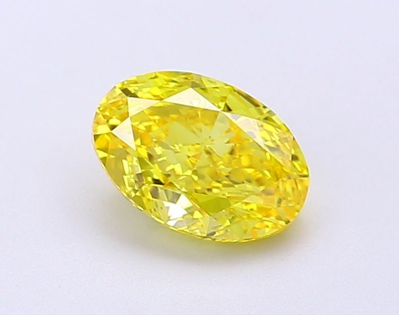 Loose Diamond - OVAL 1.2ct Fancy Vivid Yellow VS1: Loose Diamond - OVAL 1.2ct Fancy Vivid Yellow VS1 Source: This is a real non-mined Diamond that has been grown in a lab Shape: OVAL Carats: 1.2 Color: Fancy Vivid Yellow Certification: IGI Video: