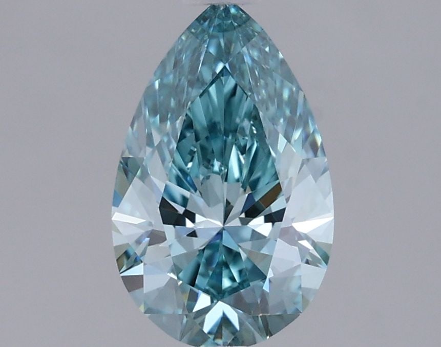 Loose Diamond - PEAR 0.96ct Fancy Vivid Blue VVS1: Loose Diamond - PEAR 0.96ct Fancy Vivid Blue VVS1 Source: This is a real non-mined Diamond that has been grown in a lab Shape: PEAR Carats: 0.96 Color: Fancy Vivid Blue Certification: IGI Video: