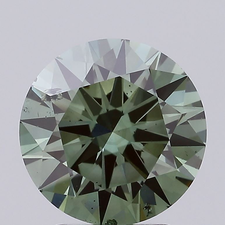 Loose Diamond - ROUND 3.01ct Fancy Vivid Green SI1: Loose Diamond - ROUND 3.01ct Fancy Vivid Green SI1 Source: This is a real non-mined Diamond that has been grown in a lab Shape: ROUND Carats: 3.01 Color: Fancy Vivid Green Certification: NONE Video: