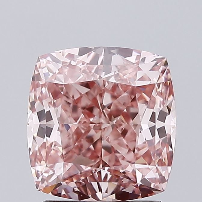 Loose Diamond - CUSHION MODIFIED 2.08ct Fancy Intense Pink VS1: Loose Diamond - CUSHION MODIFIED 2.08ct Fancy Intense Pink VS1 Source: This is a real non-mined Diamond that has been grown in a lab Shape: CUSHION MODIFIED Carats: 2.08 Color: Fancy Intense Pink Cert