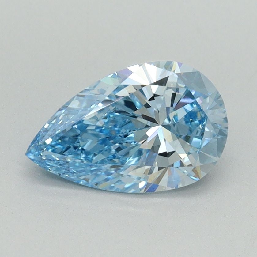 Loose Diamond - PEAR 1.01ct Fancy Vivid Blue VVS2: Loose Diamond - PEAR 1.01ct Fancy Vivid Blue VVS2 Source: This is a real non-mined Diamond that has been grown in a lab Shape: PEAR Carats: 1.01 Color: Fancy Vivid Blue Certification: IGI Video: