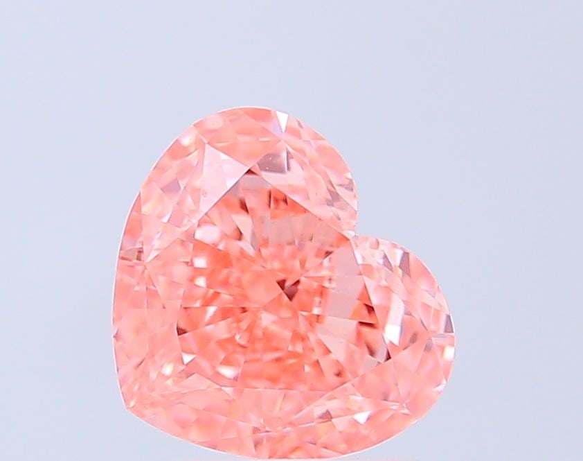 Loose Diamond - HEART 3.03ct Fancy Vivid Pink VS1: Loose Diamond - HEART 3.03ct Fancy Vivid Pink VS1 Source: This is a real non-mined Diamond that has been grown in a lab Shape: HEART Carats: 3.03 Color: Fancy Vivid Pink Certification: IGI Video: