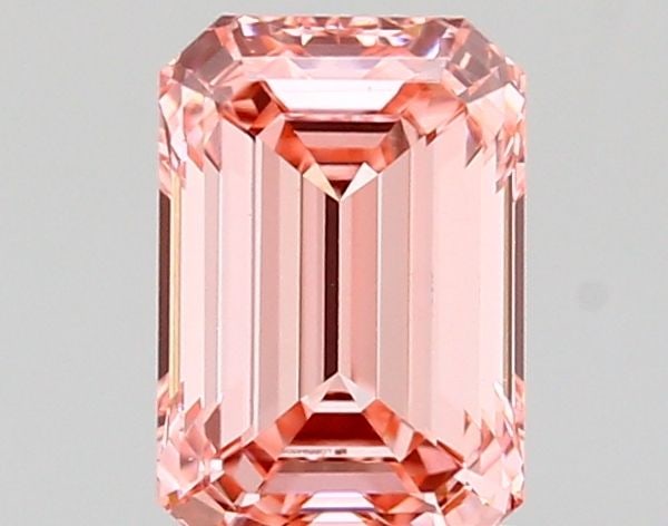 Loose Diamond - EMERALD 1.12ct Fancy Vivid Pink VVS2: Loose Diamond - EMERALD 1.12ct Fancy Vivid Pink VVS2 Source: This is a real non-mined Diamond that has been grown in a lab Shape: EMERALD Carats: 1.12 Color: Fancy Vivid Pink Certification: IGI Video: