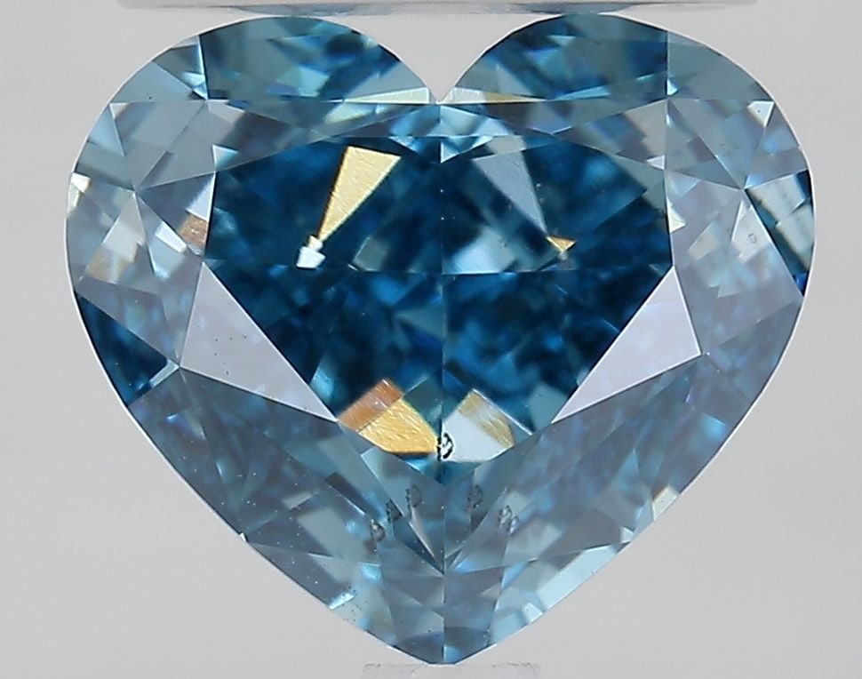Loose Diamond - HEART 2.55ct Fancy Vivid Blue VVS1: Loose Diamond - HEART 2.55ct Fancy Vivid Blue VVS1 Source: This is a real non-mined Diamond that has been grown in a lab Shape: HEART Carats: 2.55 Color: Fancy Vivid Blue Certification: IGI Video: