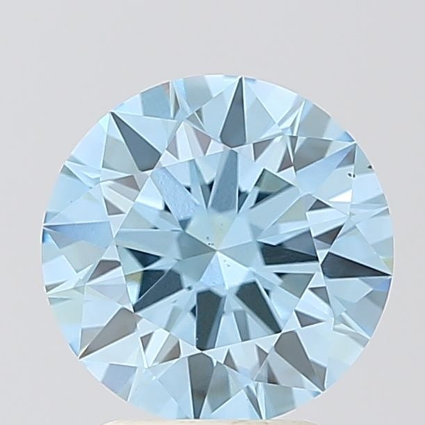 Ideal Loose Diamond - ROUND 2.61ct Fancy Vivid Blue VS2: Ideal Loose Diamond - ROUND 2.61ct Fancy Vivid Blue VS2 Source: This is a real non-mined Diamond that has been grown in a lab Shape: ROUND Carats: 2.61 Color: Fancy Vivid Blue Certification: IGI Video