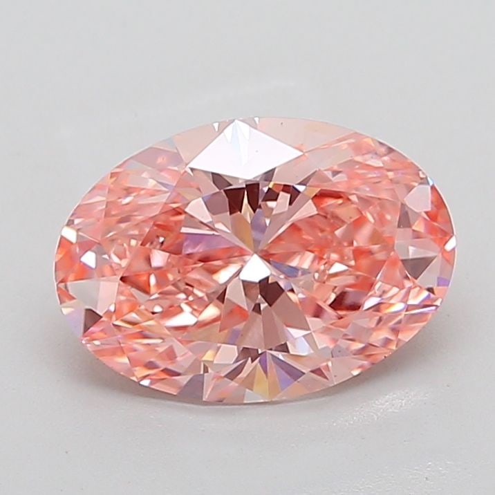 Loose Diamond - OVAL 4.09ct Fancy Vivid Pink VS1: Loose Diamond - OVAL 4.09ct Fancy Vivid Pink VS1 Source: This is a real non-mined Diamond that has been grown in a lab Shape: OVAL Carats: 4.09 Color: Fancy Vivid Pink Certification: IGI Video: