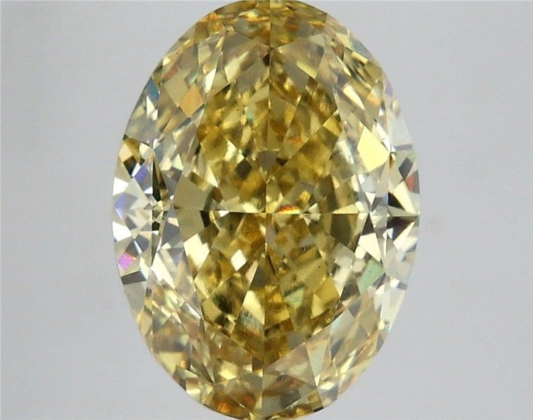 Loose Diamond - OVAL 5.58ct Fancy Intense Yellow VS1: Loose Diamond - OVAL 5.58ct Fancy Intense Yellow VS1 Source: This is a real non-mined Diamond that has been grown in a lab Shape: OVAL Carats: 5.58 Color: Fancy Intense Yellow Certification: IGI Video