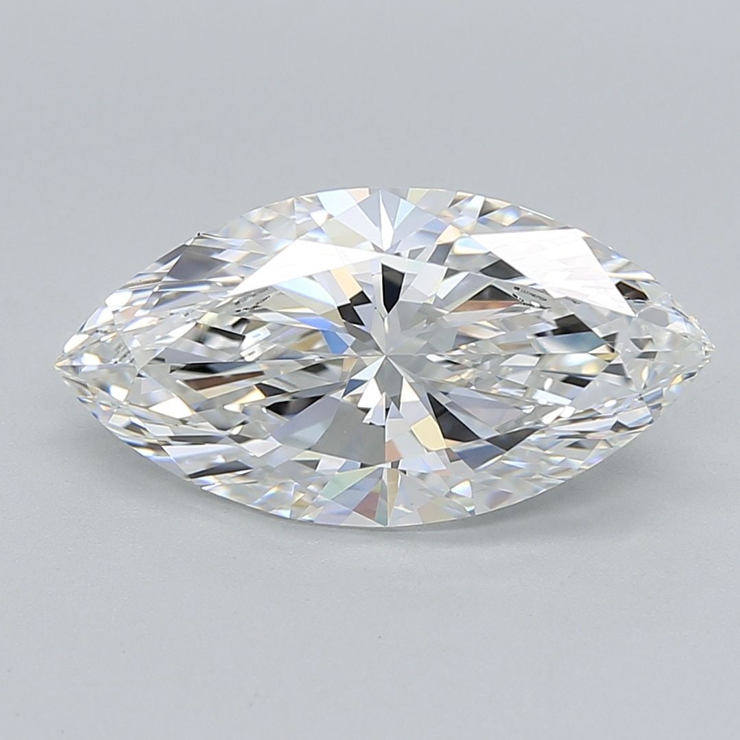 Loose Diamond - MARQUISE 3.04ct E VVS2: Loose Diamond - MARQUISE 3.04ct E VVS2 Source: This is a real non-mined Diamond that has been grown in a lab Shape: MARQUISE Carats: 3.04 Color: E Clarity: VVS2 Certification: IGI Additional images av