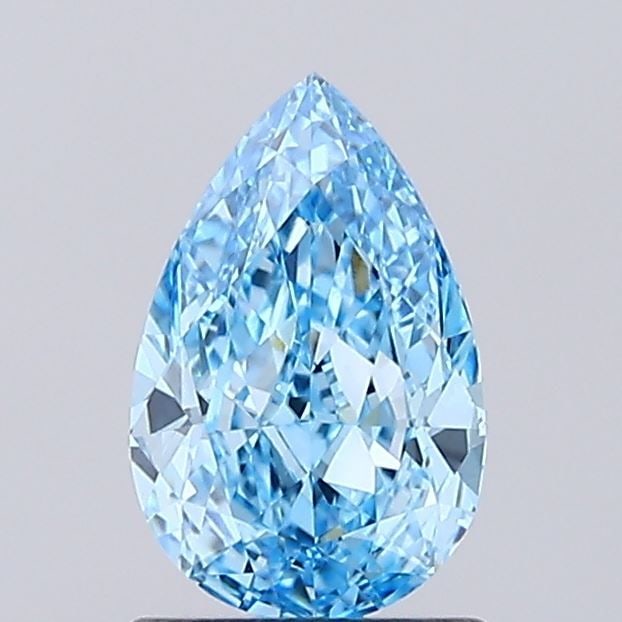 Loose Diamond - PEAR 1.09ct Fancy Vivid Blue VVS2: Loose Diamond - PEAR 1.09ct Fancy Vivid Blue VVS2 Source: This is a real non-mined Diamond that has been grown in a lab Shape: PEAR Carats: 1.09 Color: Fancy Vivid Blue Certification: IGI Video: