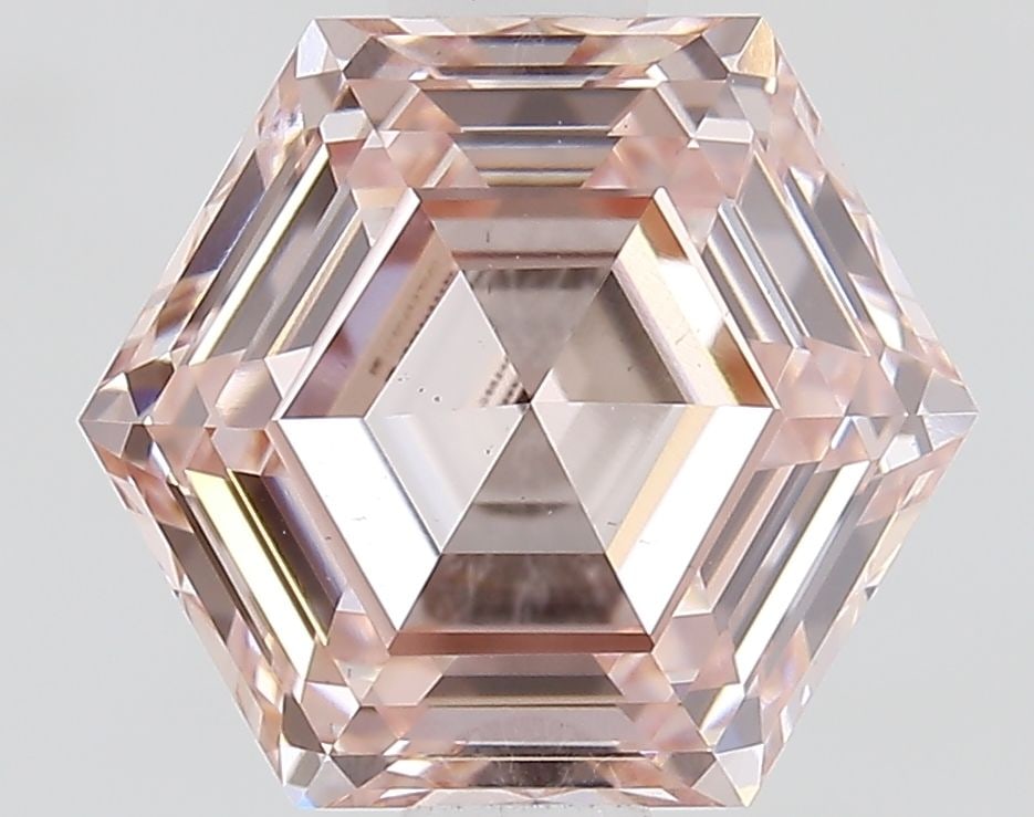 Loose Diamond - HEXAGONAL 1.41ct Fancy Pink VS1: Loose Diamond - HEXAGONAL 1.41ct Fancy Pink VS1 Source: This is a real non-mined Diamond that has been grown in a lab Shape: HEXAGONAL Carats: 1.41 Color: Fancy Pink Certification: IGI Video: