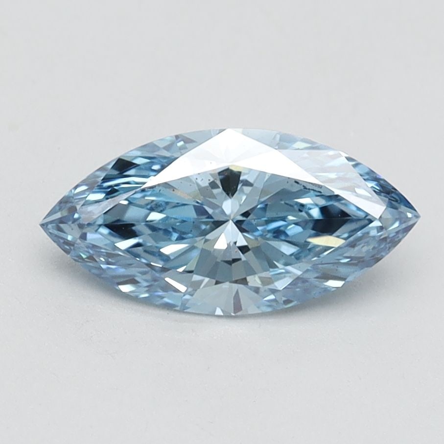 Loose Diamond - MARQUISE 1.03ct Fancy Vivid Blue VS2: Loose Diamond - MARQUISE 1.03ct Fancy Vivid Blue VS2 Source: This is a real non-mined Diamond that has been grown in a lab Shape: MARQUISE Carats: 1.03 Color: Fancy Vivid Blue Certification: IGI Video